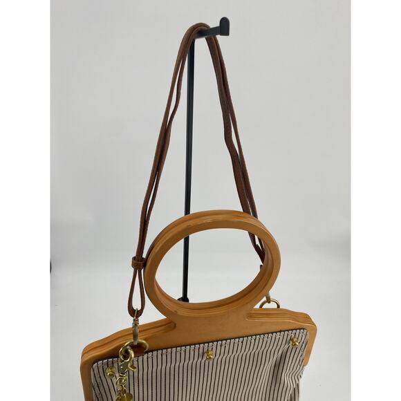 Deesigns by Dee Ocleppo Hilfiger women's Tote Purse Bag Bar blue Convertible - Picture 6 of 10